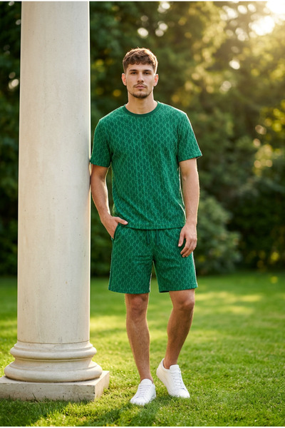 Remy's Men's Breathable T-Shirt Shorts Set