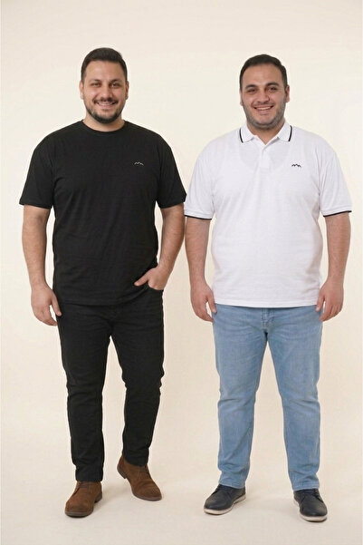 LOADER Plus Size Cotton Soft Texture Breathable Fabric Relaxed Fit Crew Neck ...