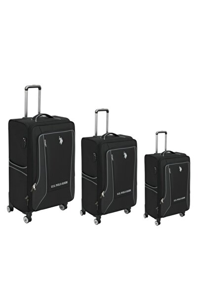 U.S. Polo Assn. Plvlz24020 3'lü Kumaş Valiz Seti