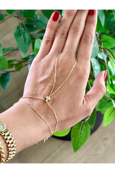 Emine seker jewelry Göz Figürlü Pullu Minimal Gold Kararma Yapmayan Sahmeran
