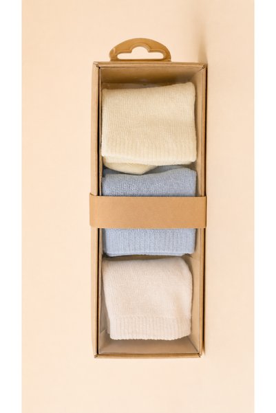 BENBİLGE Basic Cotton Soft Color Baby Boy Socks Set of 6 - Boxed