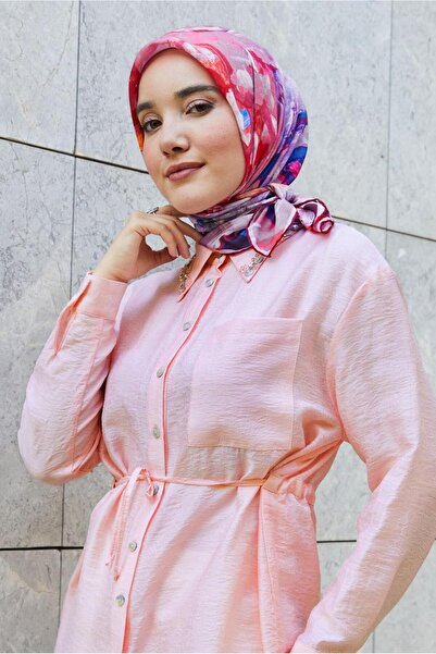 Alvina Patterned Natural Scarf 8633
