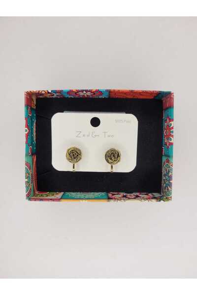 ÖZÇTAKI Steel Children's Earrings - Clip-On (Non-Pierced) - Rose Model - for ...