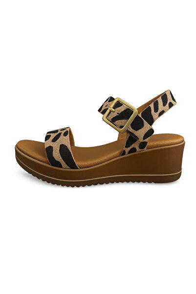Rocco Barocco Barocco Evia 51502 γυναικείο πέδιλο πλατφόρμα animal print