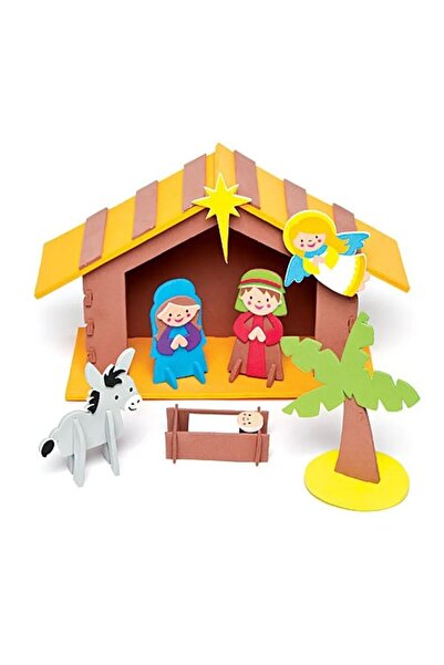 Baker Ross 3D Nativity Stable Kit -each