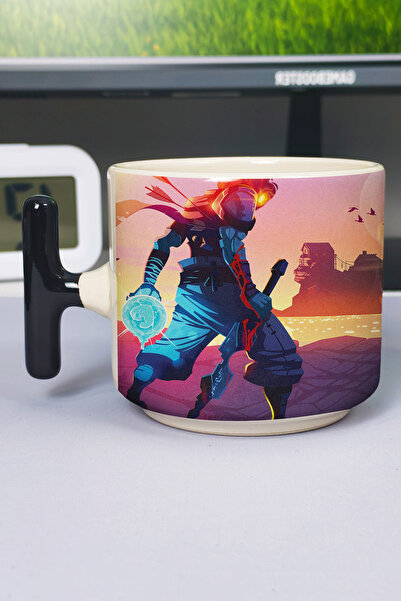 ZipZap كوب سيراميك فاخر مطبوع عليه Dead Cells (قطعة واحدة) بمقبض أسود خاص على...