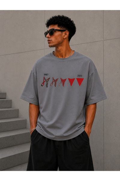 Nulivez Palestinian Solidarity Themed Oversized Unisex T-Shirt – 1987–2023 Gr...