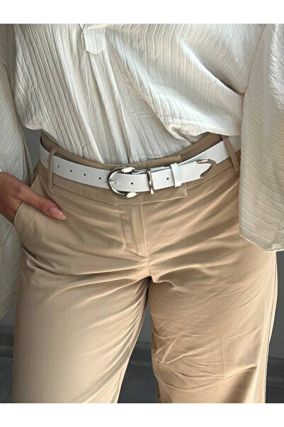 LİA KEMER Learn Round Buckle Model Jacket Belt Dress Belt Trouser Belt