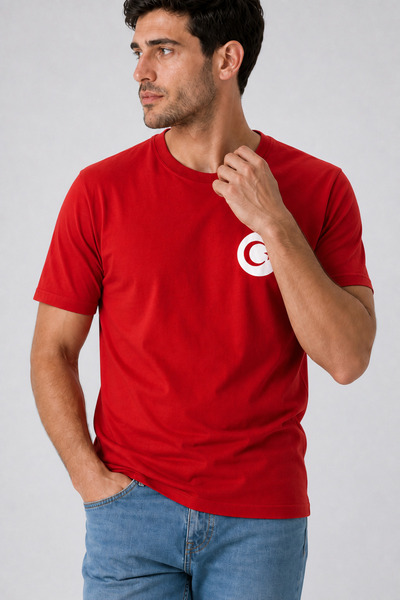 TREND EMMODA Tricou pentru fani al echipei naționale, roșu, cu imprimeu pe pi...