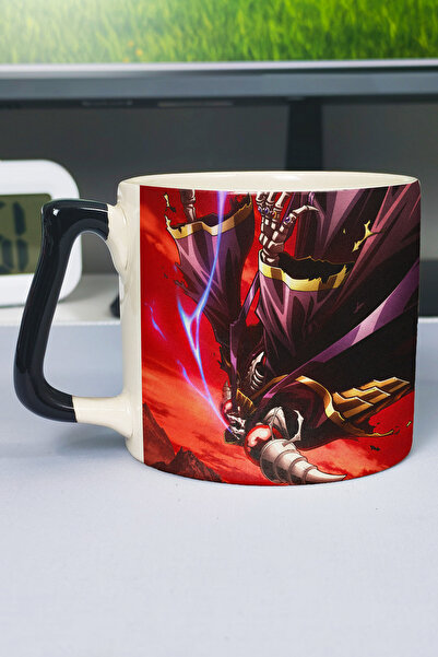 ZipZap Overlord Anime Printed Ceramic Luxury Mug (1 Piece) Custom Black Handl...