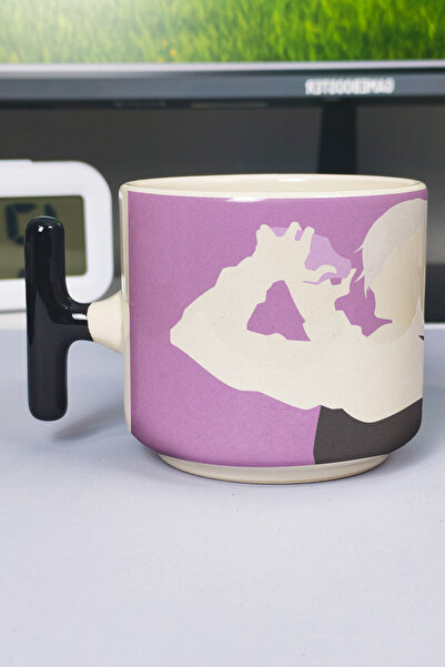 ZipZap Death Parade Anime Printed Ceramic Luxury Mug (1 Piece) T-Shaped Speci...
