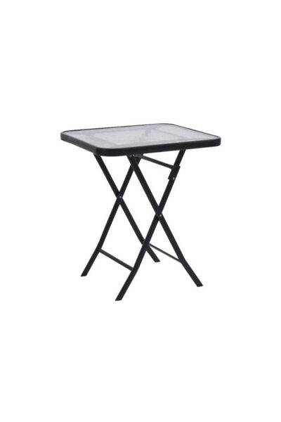 Target Home Bruno-60 F πτυσσόμενο μεταλλικό τραπέζι εξωτερικού χώρου, γκρι, γ...