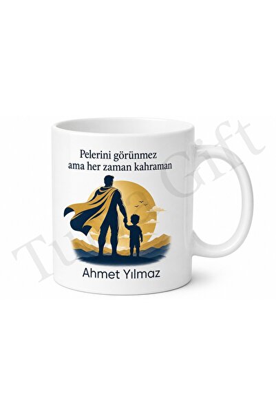 Tupya Gift كوب بتصميم عباءة بابا الأبطال، هدية عيد الأب