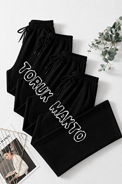 SURMARİ 4 Pieces Unisex Regular Pipe Leg Sweatpants