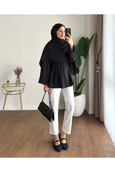 by nursel çiçek Women's Trend Premium Cape Collar Tunic