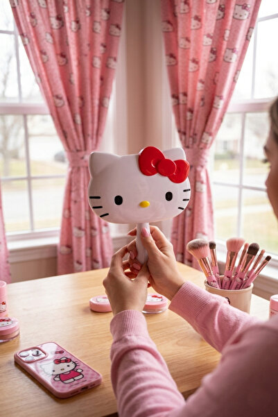 Küp Atölye Hello Kitty Makyaj El Aynası