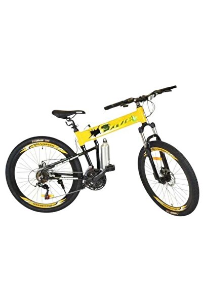 Star Kids Foldable Mountain Bike 26-inch - with 21 Speeds and Durable Steel F...
