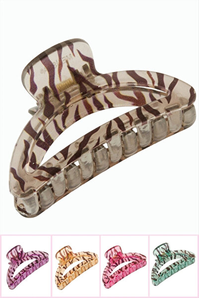Eco Lounge Zebra Patterned Oval Buckle 8 cm