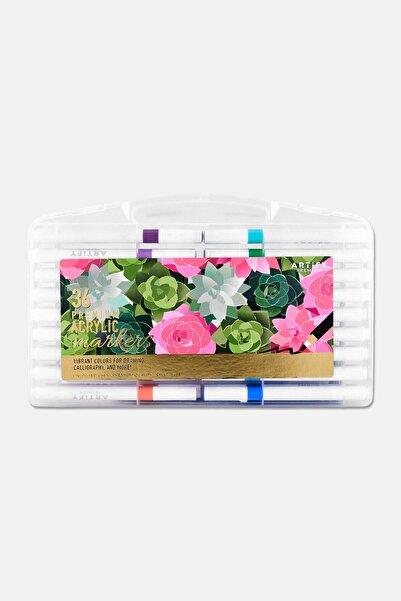Artify 36 Pieces Acrylic Painting Marker Pens Set, Mulricolor