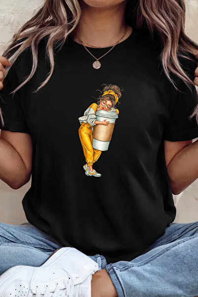Sarah's Boutique Women's T-shirt – 100% cotton – Hug Coffee