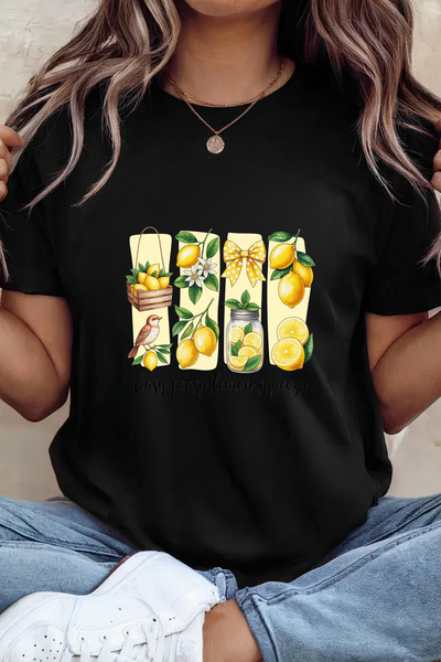 Sarah's Boutique Women's T-shirt – 100% cotton – Lemon Squeezy