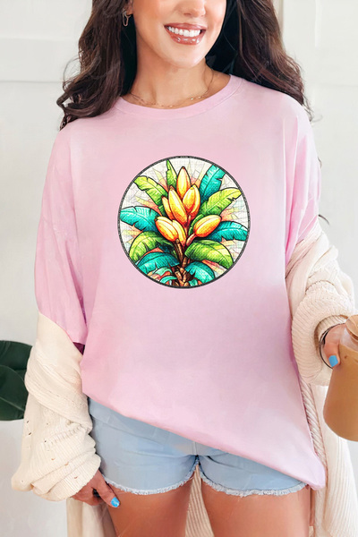 Sarah's Boutique Women's T-shirt – 100% cotton – Stained Blossom
