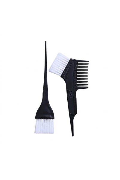 pasteel Hair Dye Brush with Comb, Blue and White, Hair Coloring Tool Set, 2 P...