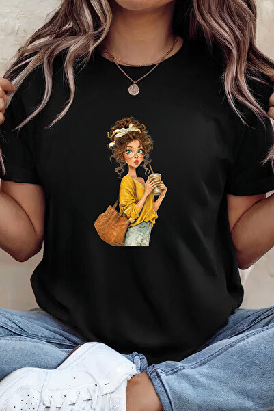 Sarah's Boutique Women's T-shirt – 100% cotton – Latte Girl