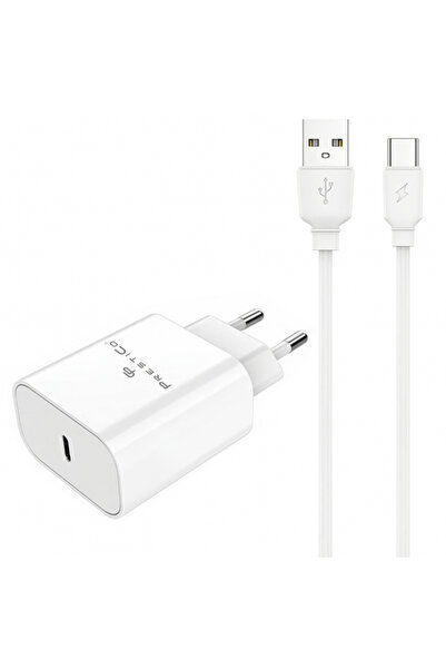 PRESTICO Incarcator Retea Cu Cablu USB-C F15S-C, 30W, 3A, 1 x USB-C, Alb