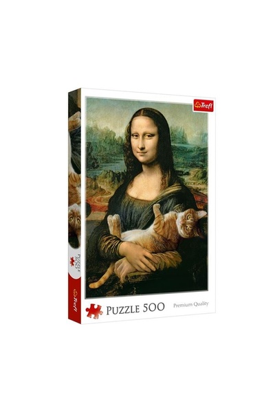 Trefl Puzzle Educativ pentru Copii, Pisică, Învățare prin Joacă, 500 Piese