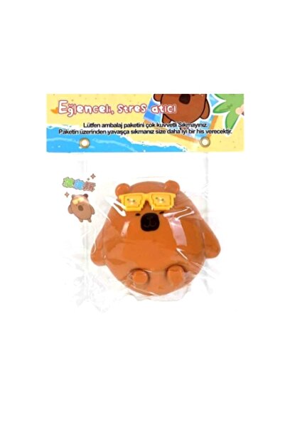 Duman Eğlenceli Stres Atıcı Sukuşi Slime Capy Bara Poşette