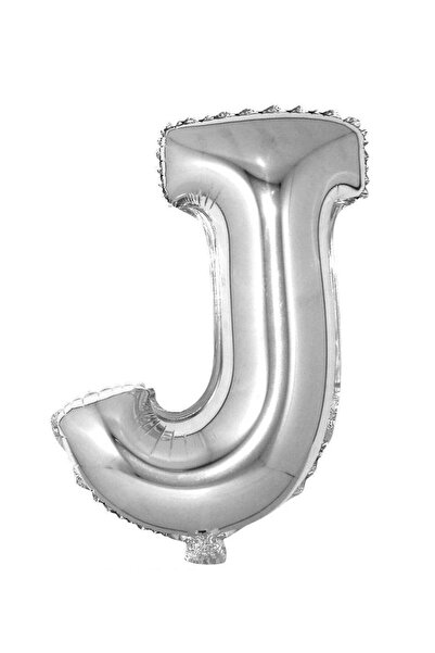Gemar Foil Balloon Silver Letter J 100 cm