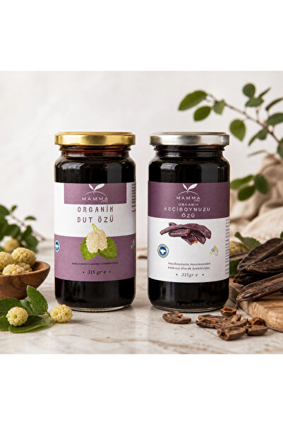 Mamma Emada Organik Keçiboynuzu Özü ve Organik Dut Özü (2x315 gr)