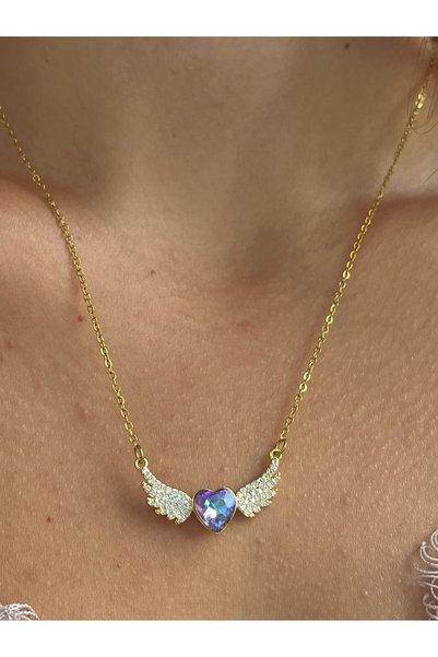 Twinssis Accessories 316L Zirkon Taşlı Çelik Kolye
