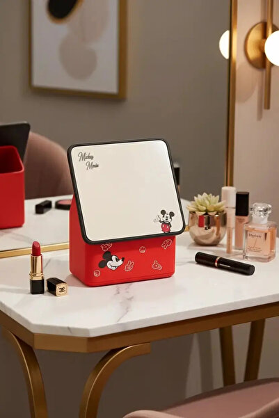Miniso Disney mickey mouse licensed makeup mirror desk organizer - accessory ...