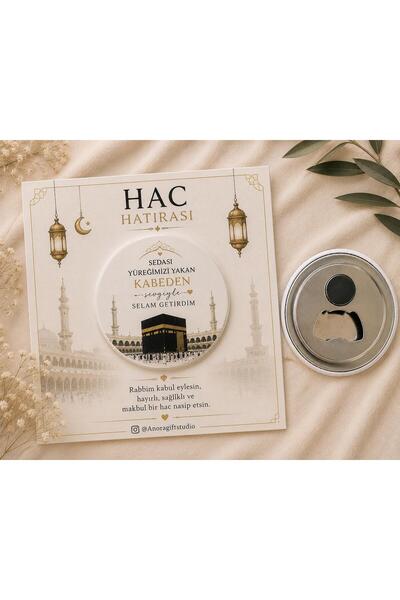 anoragiftstudio 8 Adet Hac Hatırası Umre Hatırası Magnet Hediyelik Açacaklı D...
