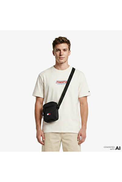 Tommy Hilfiger Erkek Beyaz T-Shirt