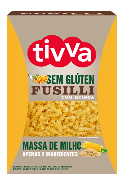 Tivva FUSILLI PASTA GOLDEN QUINOA GLUTEN FREE 500gm تيفا مكرونة فوسيلي بالكين...