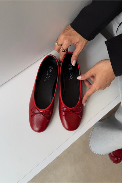 Mupa Shoes Kadın Babet KIRMIZI