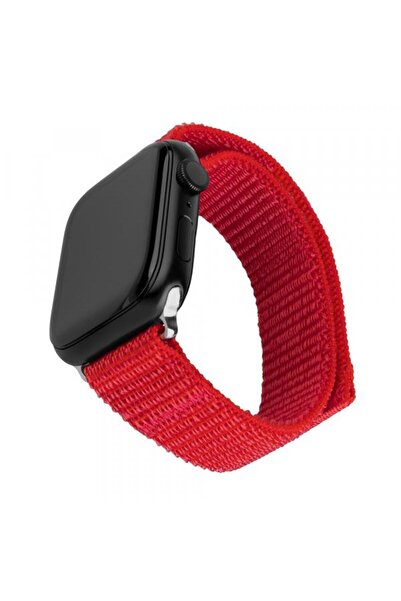 FIXED Nylon Sporty Strap for Apple Watch 42/41/40/38mm, Red