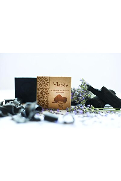 Ylabès صابون طبيعي طازج مصنوع يدويًا - صابون تنظيف الوجه بالفحم النشط، 100% ز...