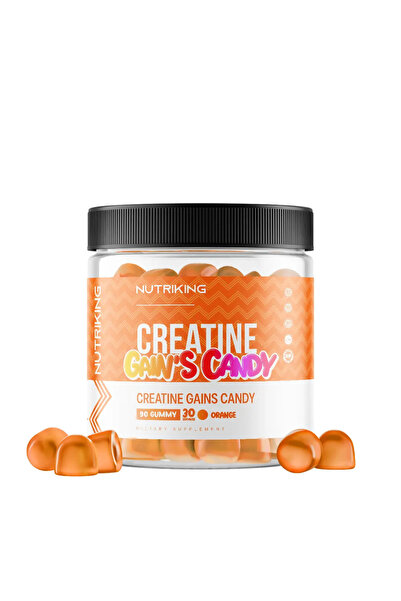 Nutriking Creatine Jelibon Amino Acid 90 Gummy 30 Servings Orange Gummy
