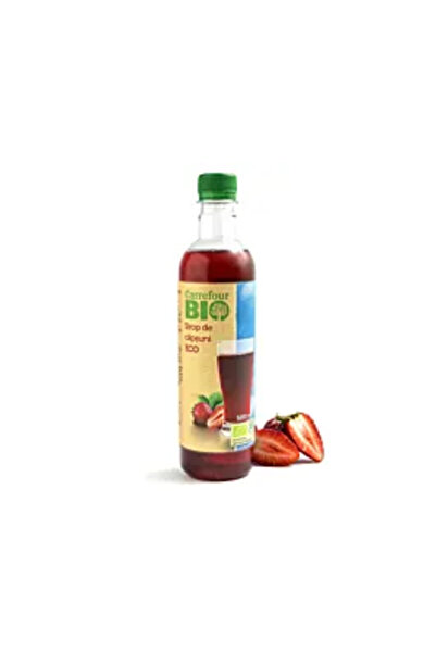 Carrefour Bio Sirop de căpșuni, 0,5 L