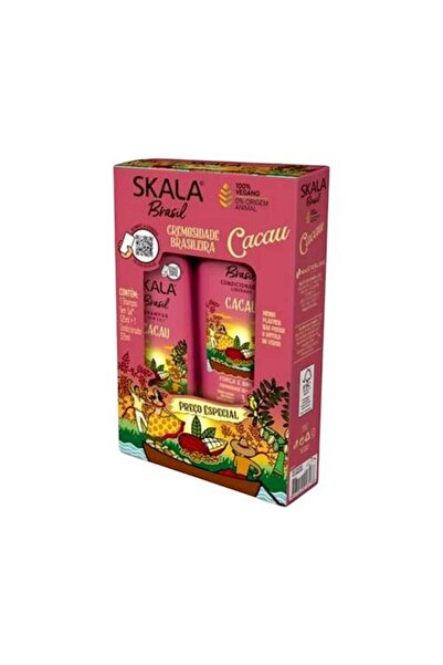 skala brasil مجموعة شامبو وبلسم سكالا برازيل كاكاو - (2 × 325 مل)
