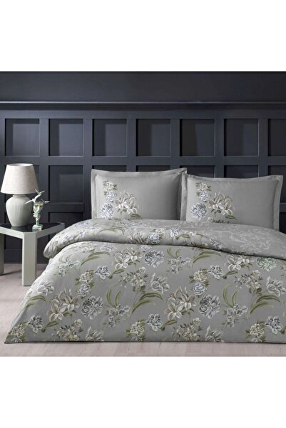 Taç Lenjerie pat dublu bumbac 100% satinat, model floral, TAC Mako-Satin, Elo...