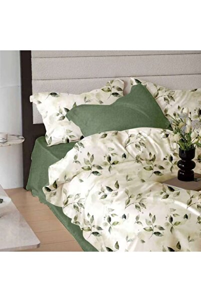 Pucioasa 6-piece finet double Duvet Cover Set , green leaves 1