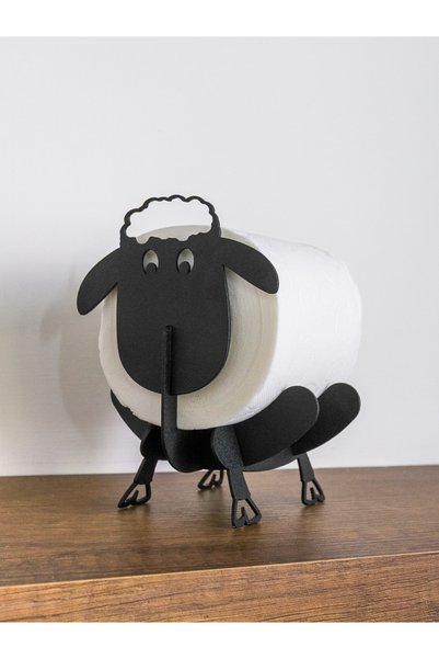 enovaart Decorative Metal Sheep Toilet Paper Holder-Single - Bathroom Organizer, Bathroom Accessory, Home Gift