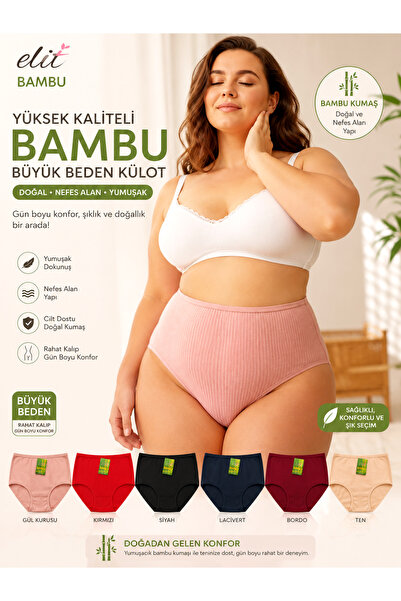 Tutku Elit Bambu 6'lı Kaşkorse Bato Külot