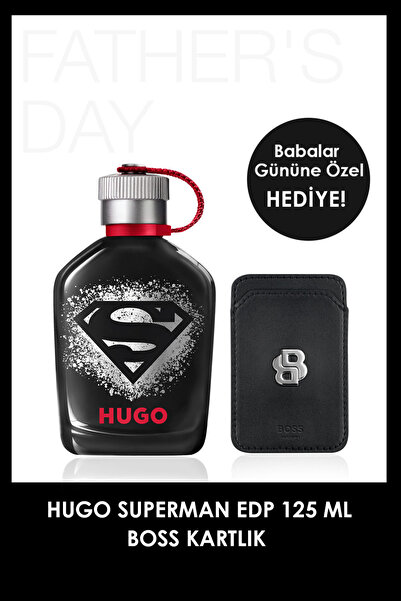 BOSS Hugo Superman EDP 125 ml Parfüm & Kartlık Erkek Parfüm Set