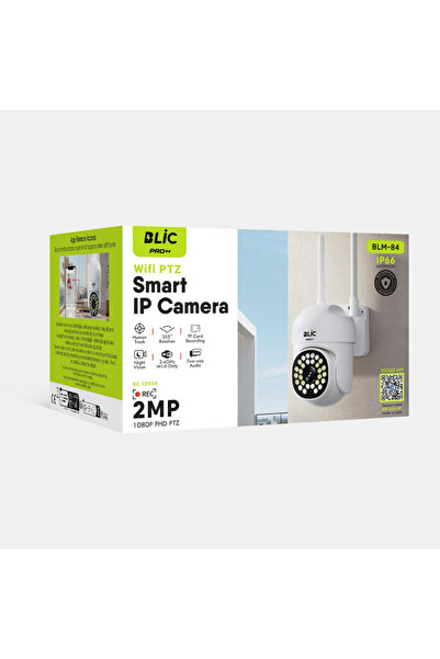 Blic 2.4G Wifi Bağlantılı 355 Derece Dönebilen 2mp Full HD 1080p Akıllı IP Ka...